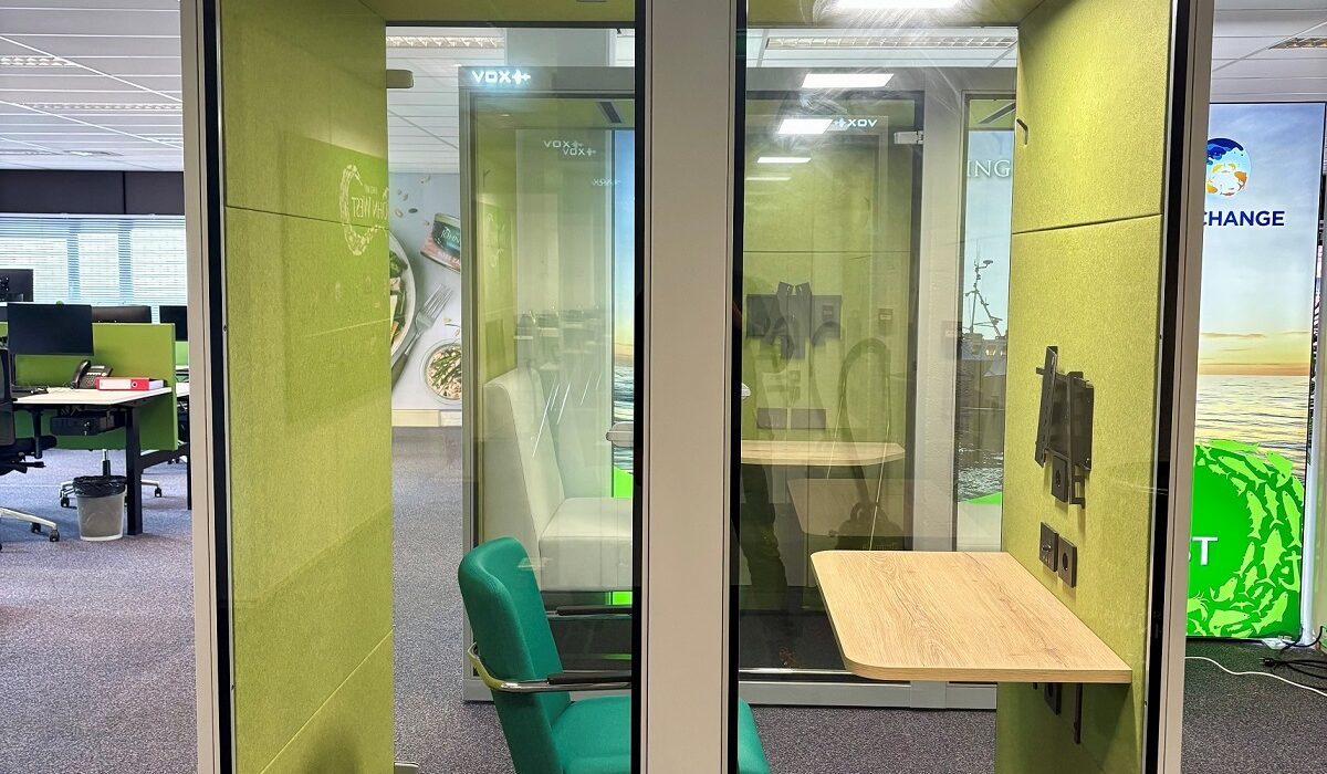 VOX Medium met groene stoffering als focusplek