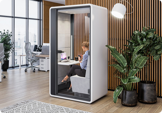Voorbeeld belcellen te koop bij officebooths